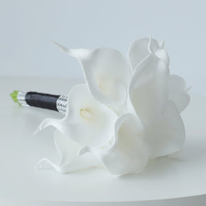 White Calla Lily Bouquets Boutonnieres Corsages - VANRINA