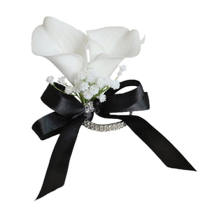 White Calla Lily Bouquets Boutonnieres Corsages - VANRINA