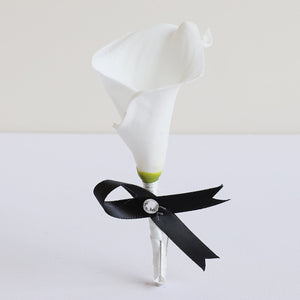 White Calla Lily Bouquets Boutonnieres Corsages - VANRINA