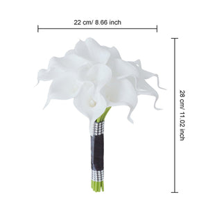 White Calla Lily Bouquets Boutonnieres Corsages - VANRINA