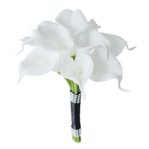 White Calla Lily Bouquets Boutonnieres Corsages - VANRINA