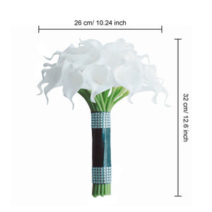 White Calla Lily Bouquets Boutonnieres Corsages - VANRINA
