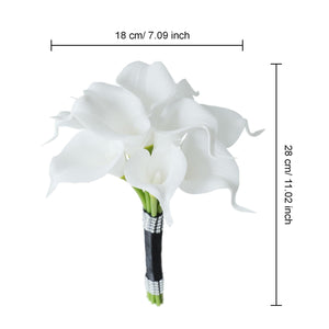 White Calla Lily Bouquets Boutonnieres Corsages - VANRINA