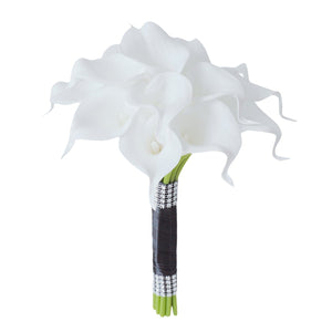 White Calla Lily Bouquets Boutonnieres Corsages - VANRINA
