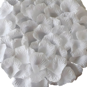 White Rose Petals Bulk Silk Flower Petals for Wedding Confetti - VANRINA