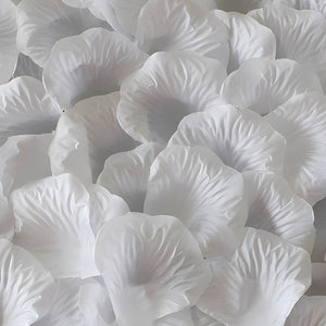White Rose Petals Bulk Silk Flower Petals for Wedding Confetti - VANRINA