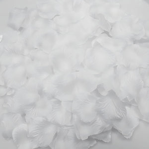 White Rose Petals Bulk Silk Flower Petals for Wedding Confetti - VANRINA