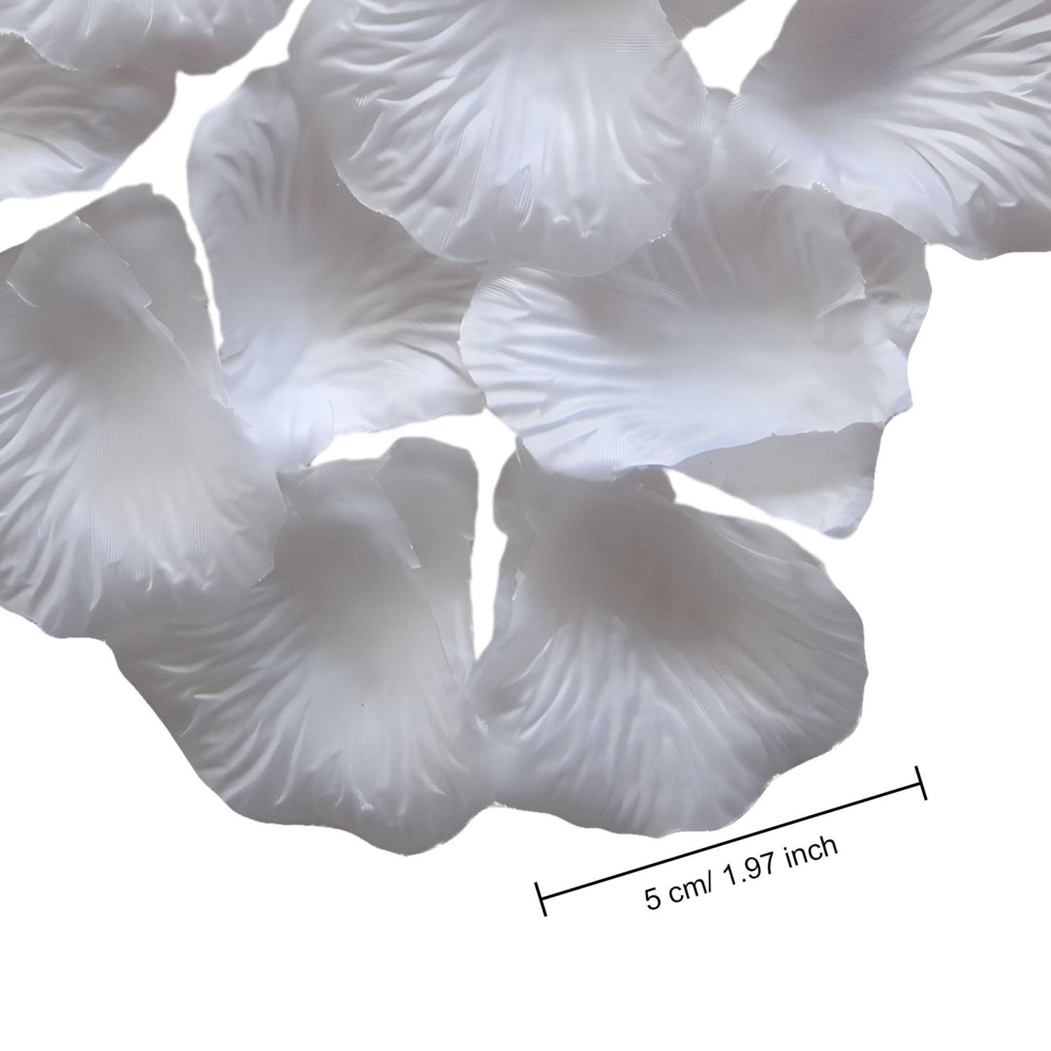 White Rose Petals Bulk Silk Flower Petals for Wedding Confetti - VANRINA