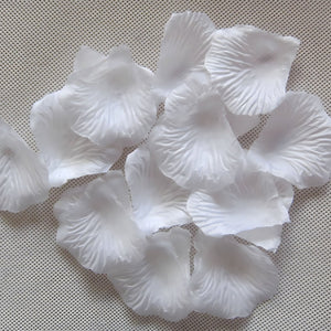 White Rose Petals Bulk Silk Flower Petals for Wedding Confetti - VANRINA