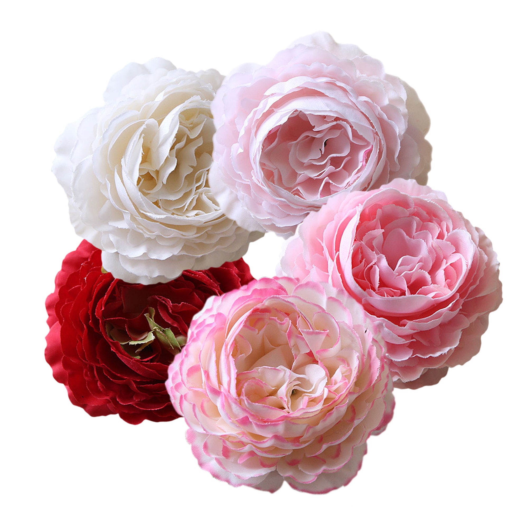 Silk Ranunculus Fake Flowers Bulk for Crafts Home Decor