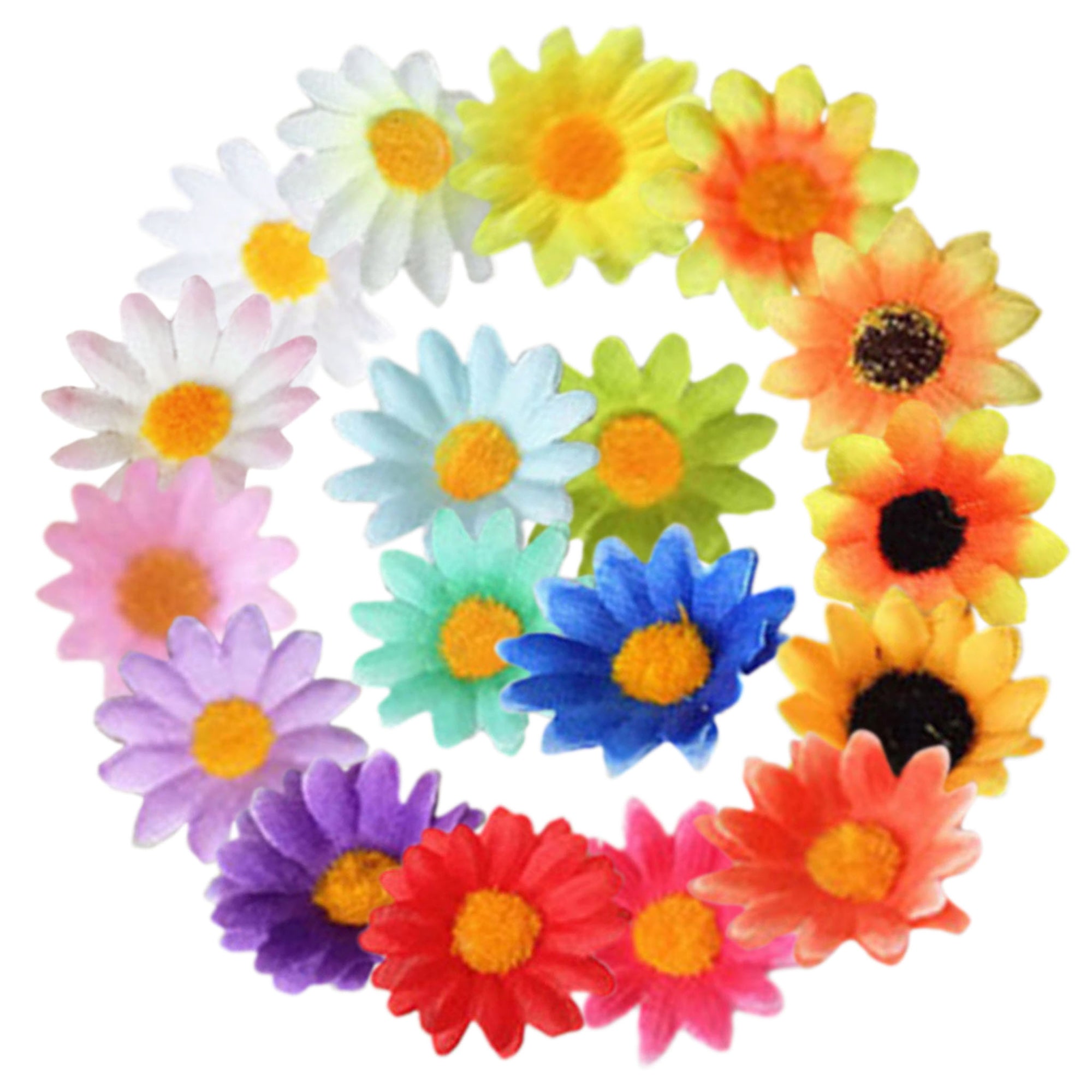 Silk Gerbera Daisy Mini Flowers 100pcs