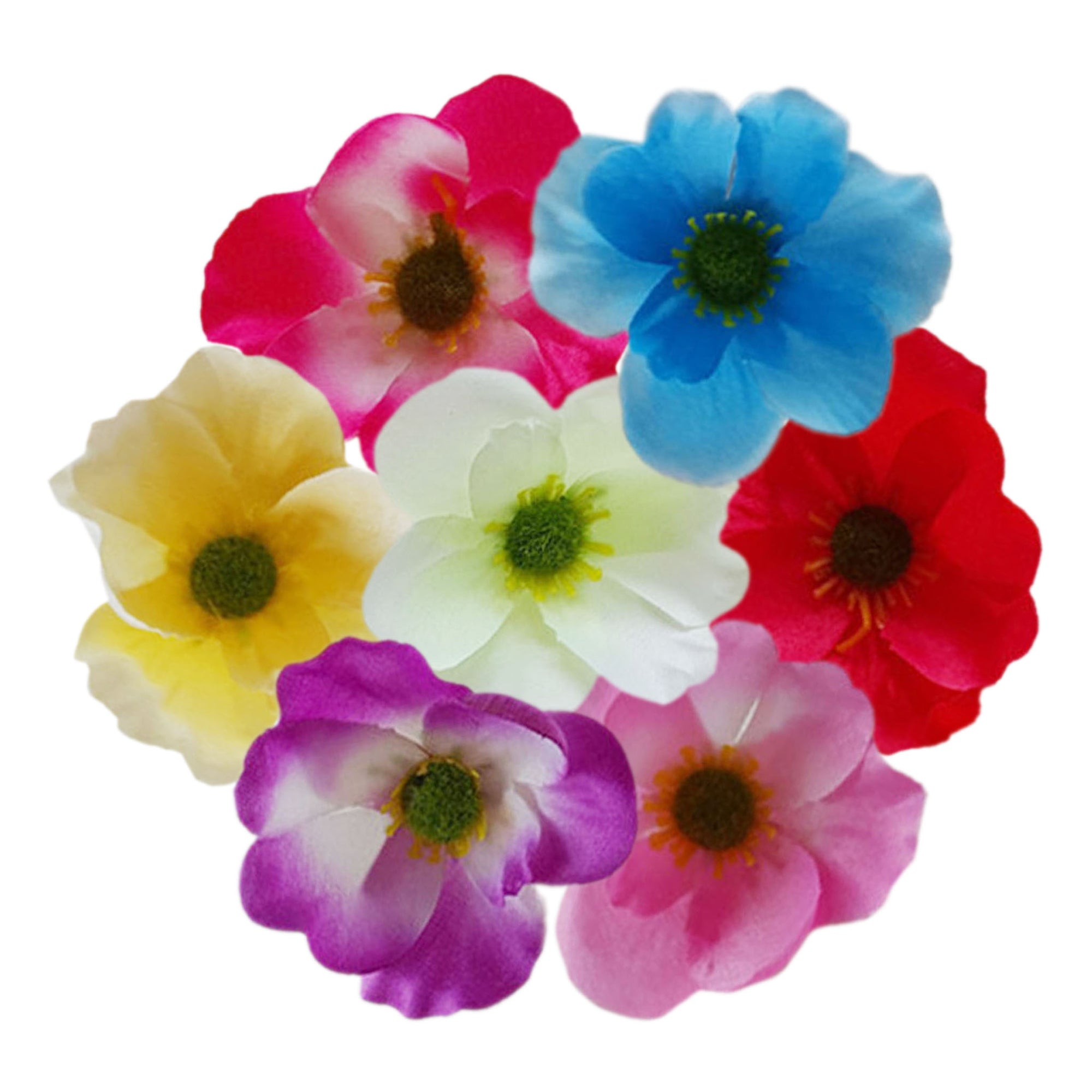 Silk Poppy Flowers Artificial Anemones