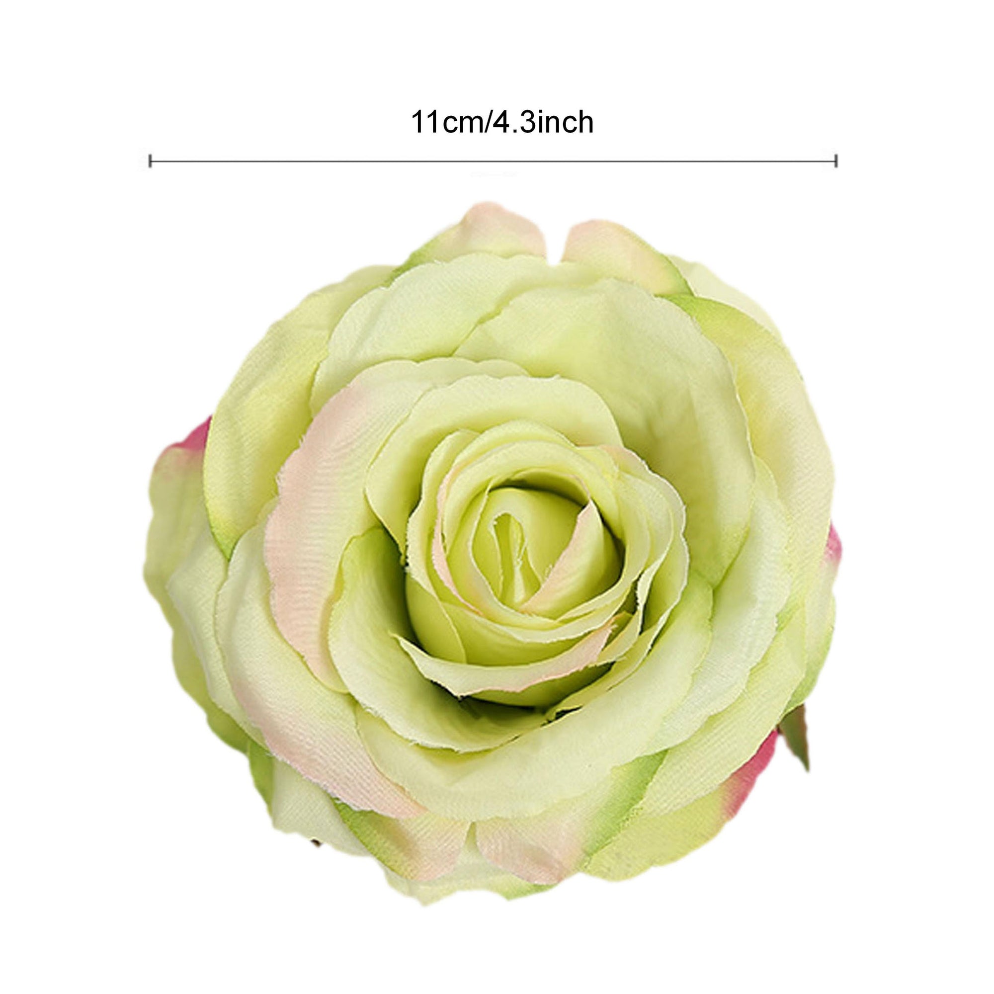 Bulk Big Silk Rose Flower Heads 4.3 inch