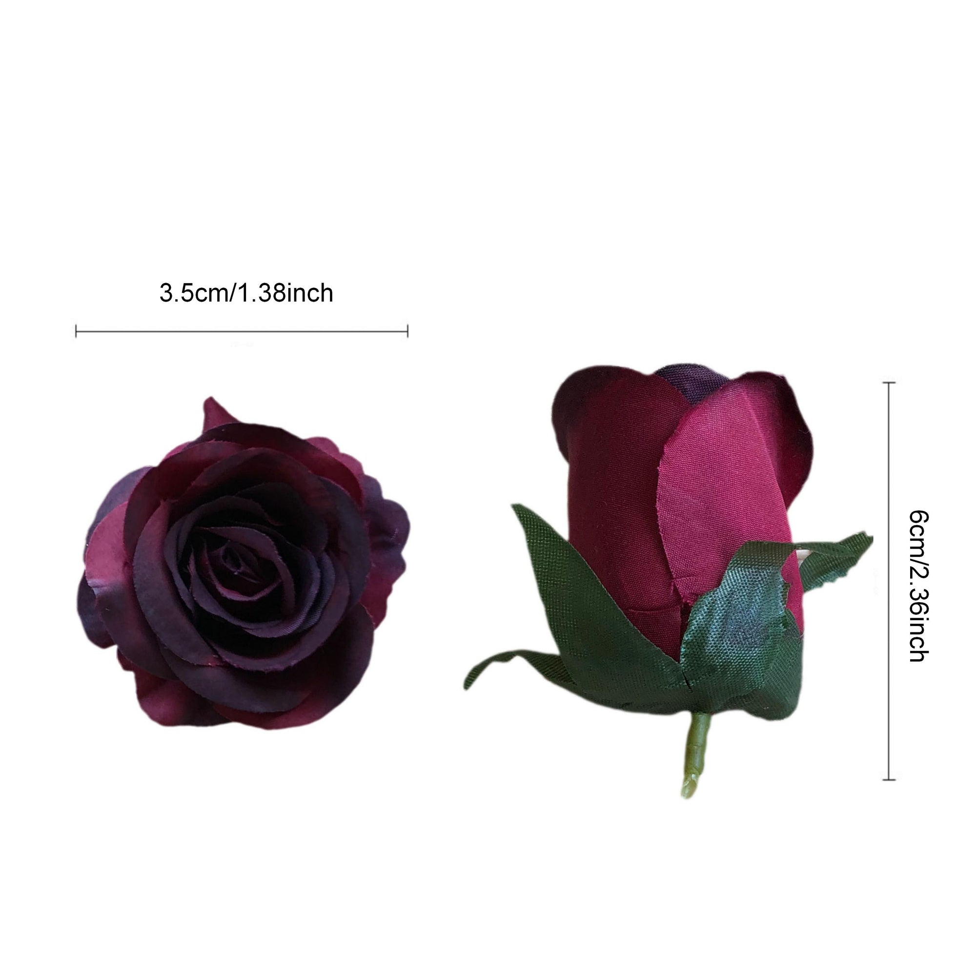 Burgundy Silk Roses Bulk Flowers 100pcs Wedding Floral Supplies