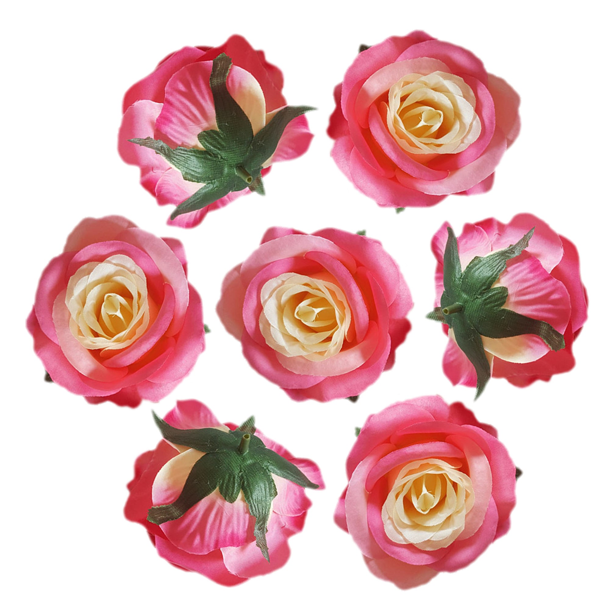 Silk Flowers Wholesale Roses Heads 3 inch 100pcs