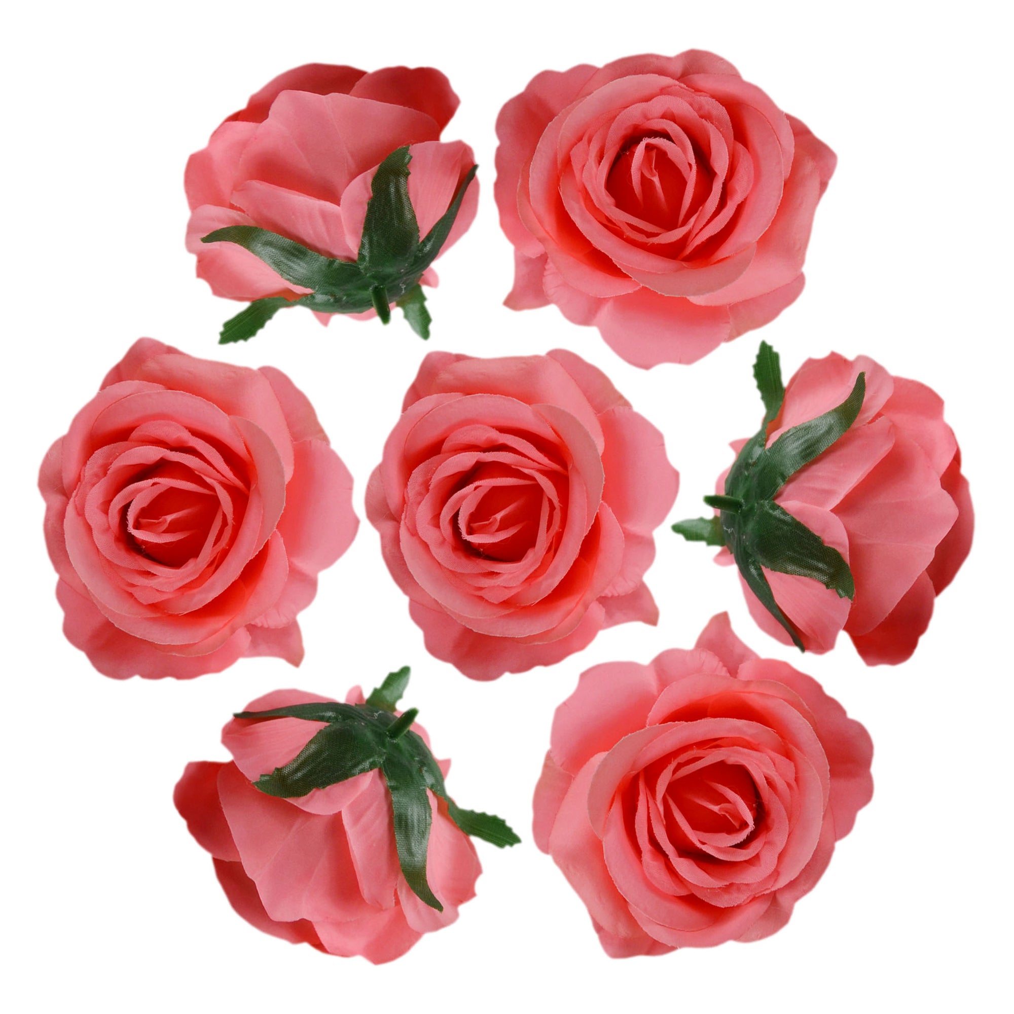 Silk Flowers Wholesale Roses Heads 3 inch 100pcs