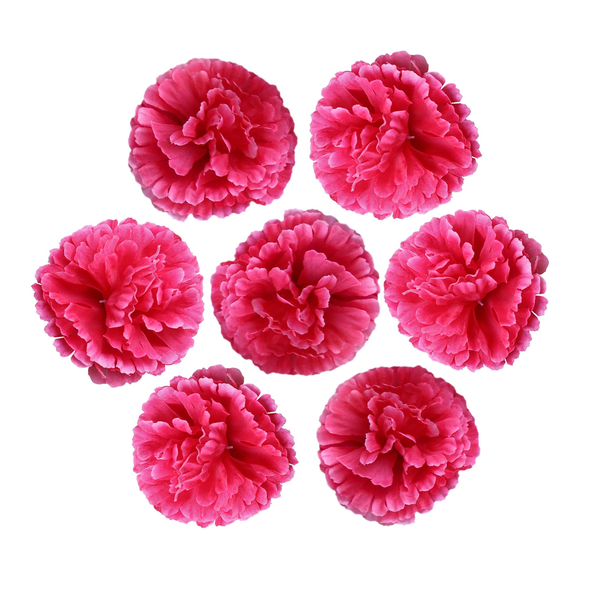 Silk Carnation Flowers Wholesale Bulk Fake Flower Heads 100 pcs