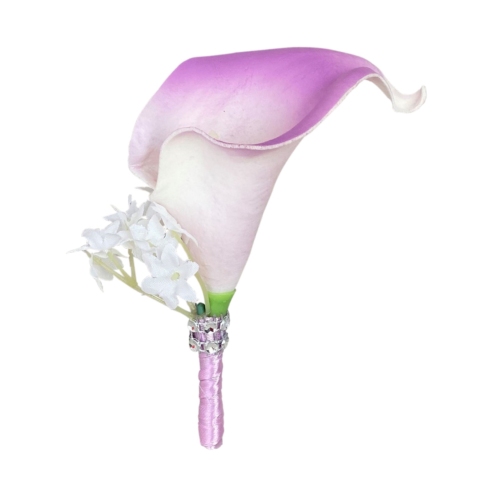 Lavender Bridal Calla Lily Bouquet Set