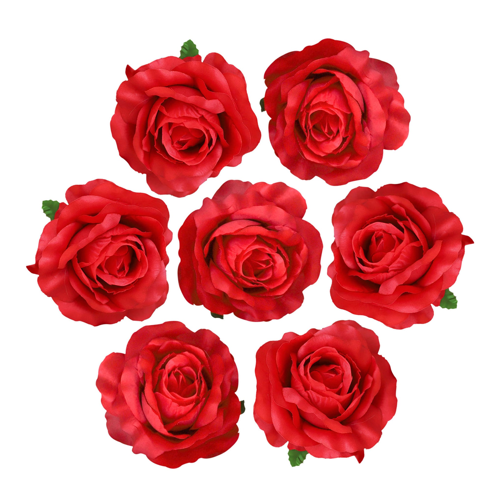 Extra Large Fake Silk Rose Heads 5 inches - VANRINA