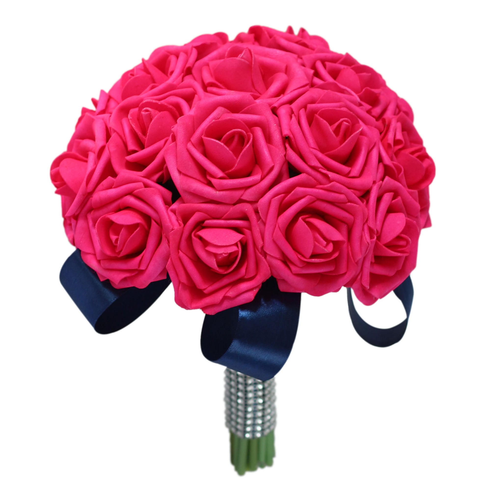 Bridal Hot Pink Bouquets Sets Corsages and Boutonnieres