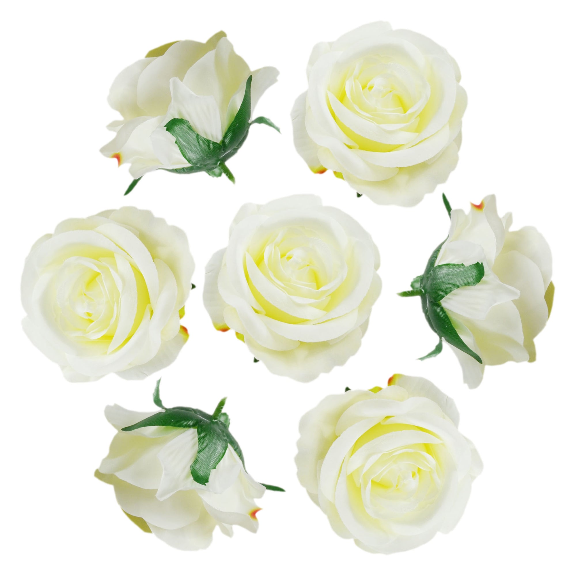 Silk Flowers Wholesale Roses Heads 3 inch 100pcs