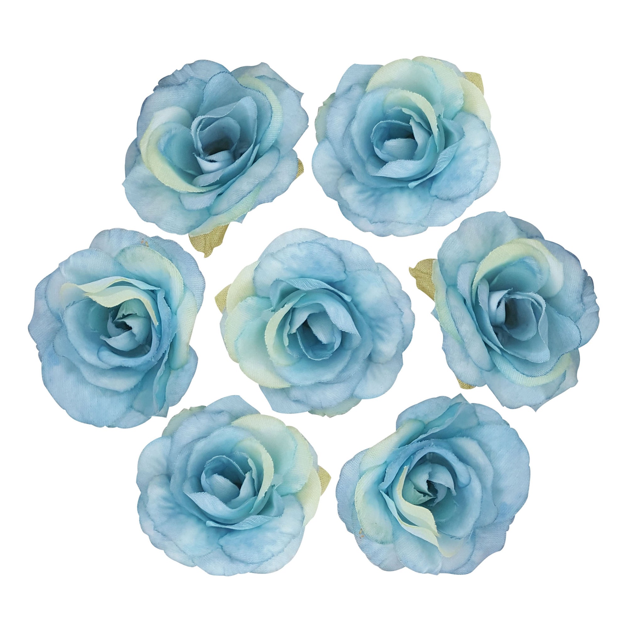 Artificial Silk Flowers Mini Rose Craft Flowers - Dark Blue