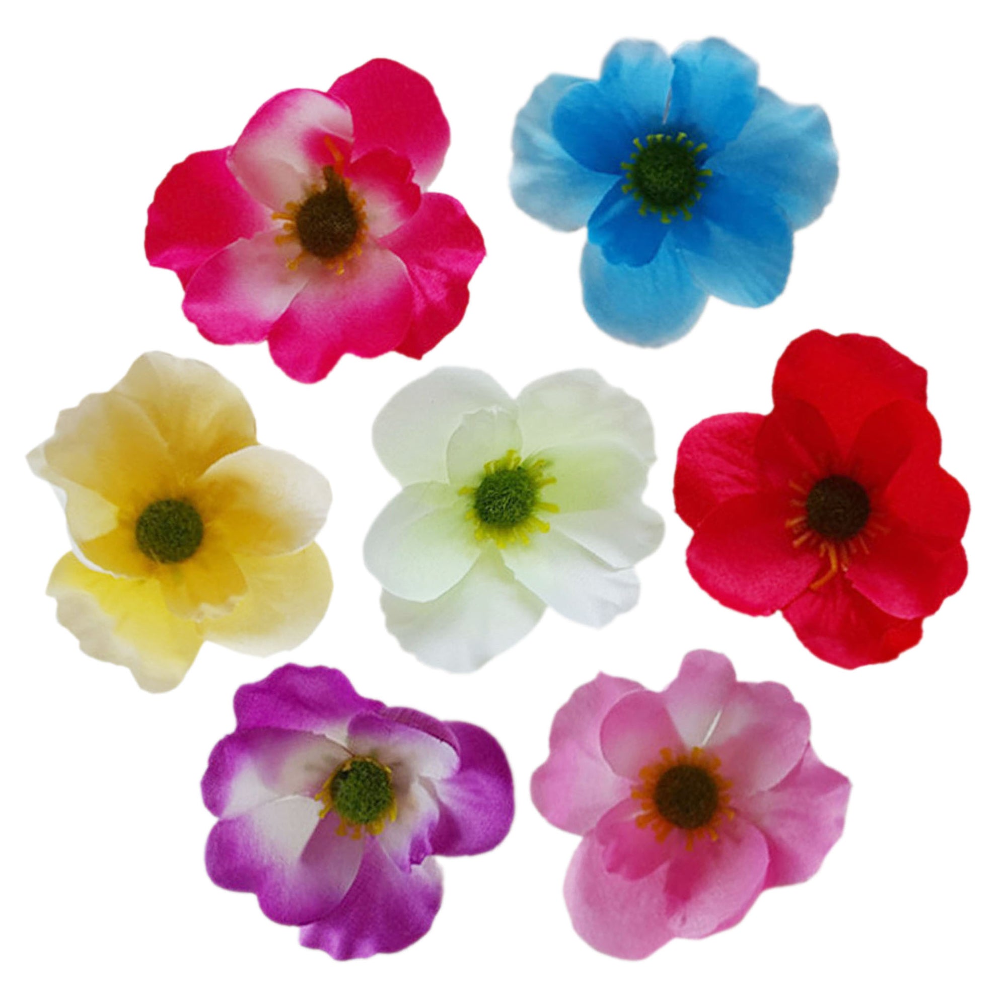 Silk Poppy Flowers Artificial Anemones