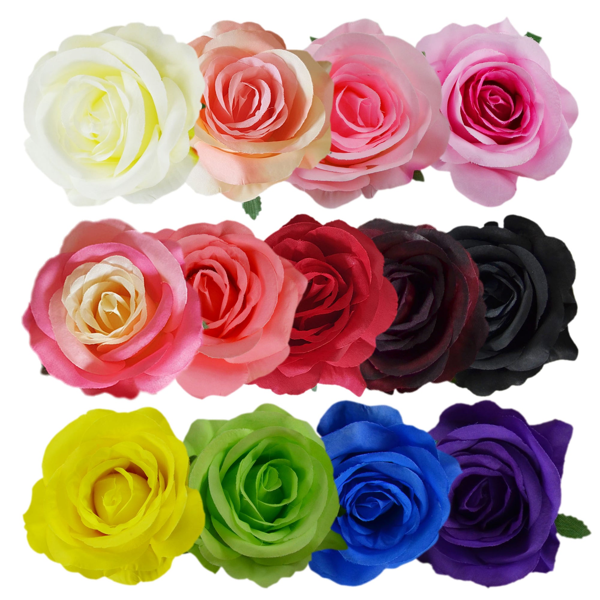 Silk Flowers Wholesale Roses Heads 3 inch 100pcs