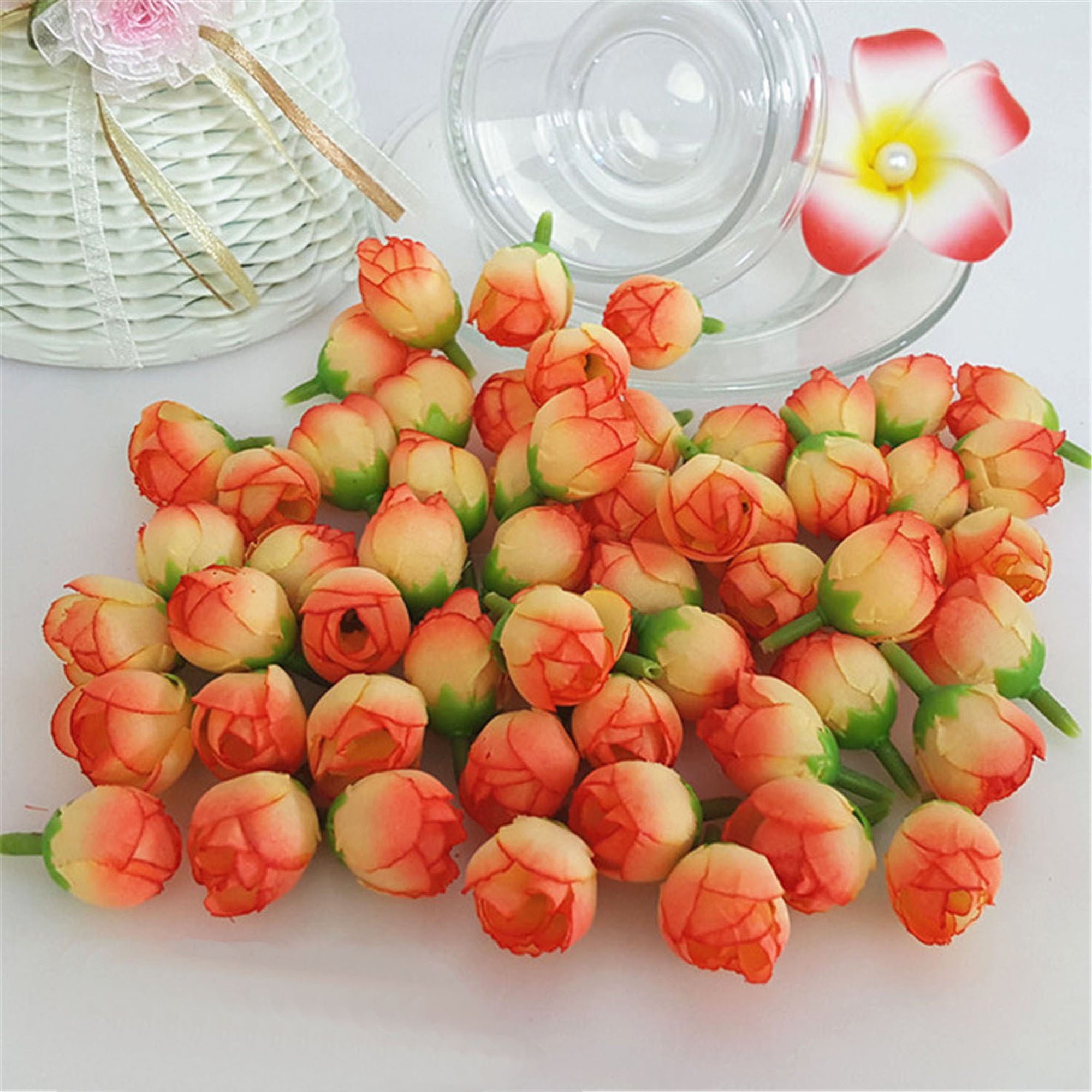 Bulk Mini Rose Buds Silk Flowers