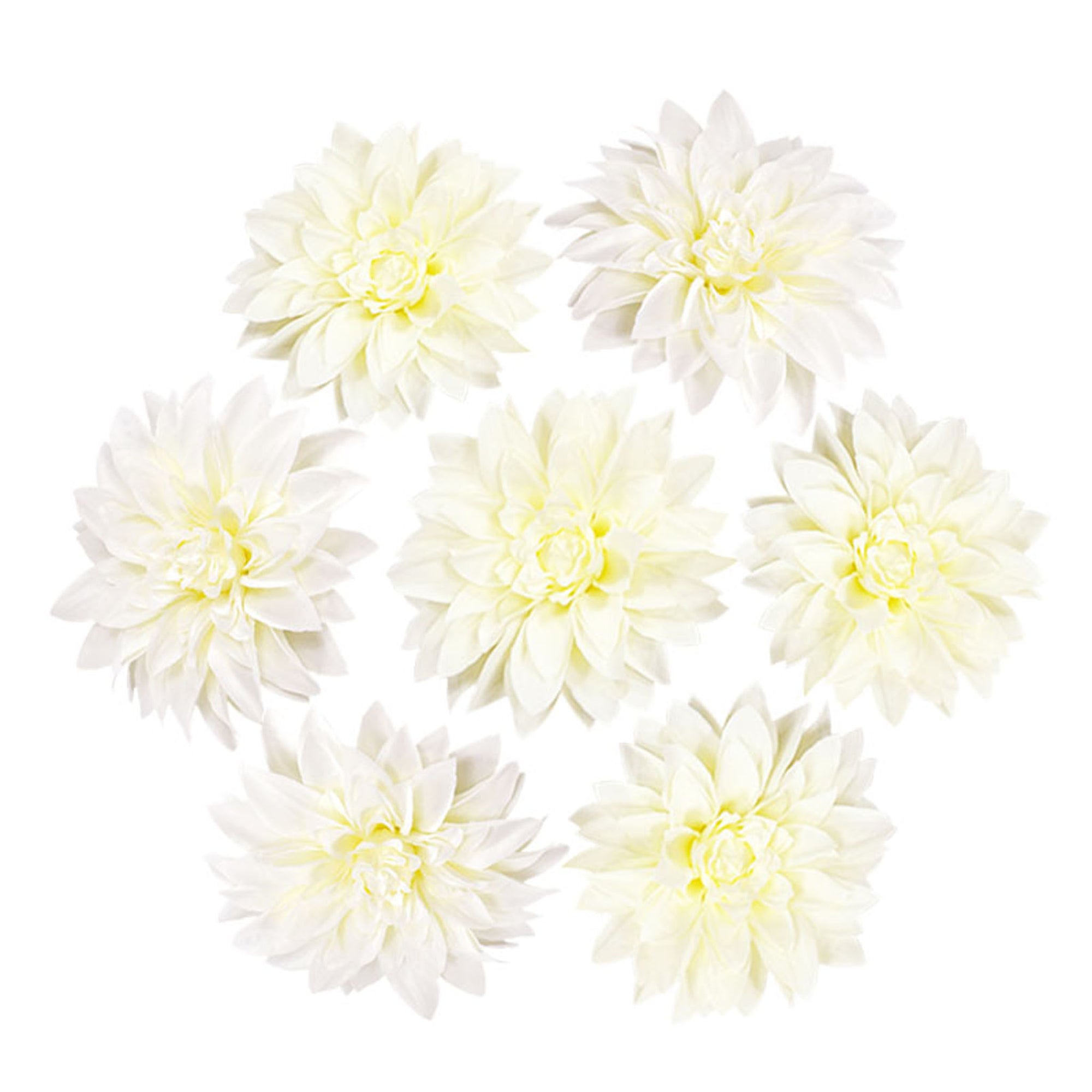 50 Bulk Silk Dahlia Flowers 5.1"