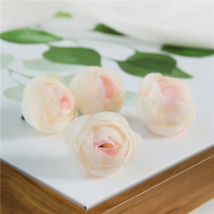 Silk Peony Small Flower Heads 100 Bulk Craft Flowers 13 Colors Artificial Floral Supplies