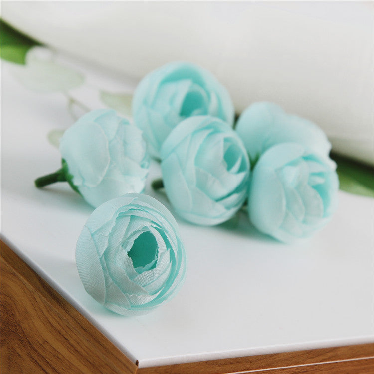 Silk Peony Small Flower Heads 100 Bulk Craft Flowers 13 Colors Artificial Floral Supplies