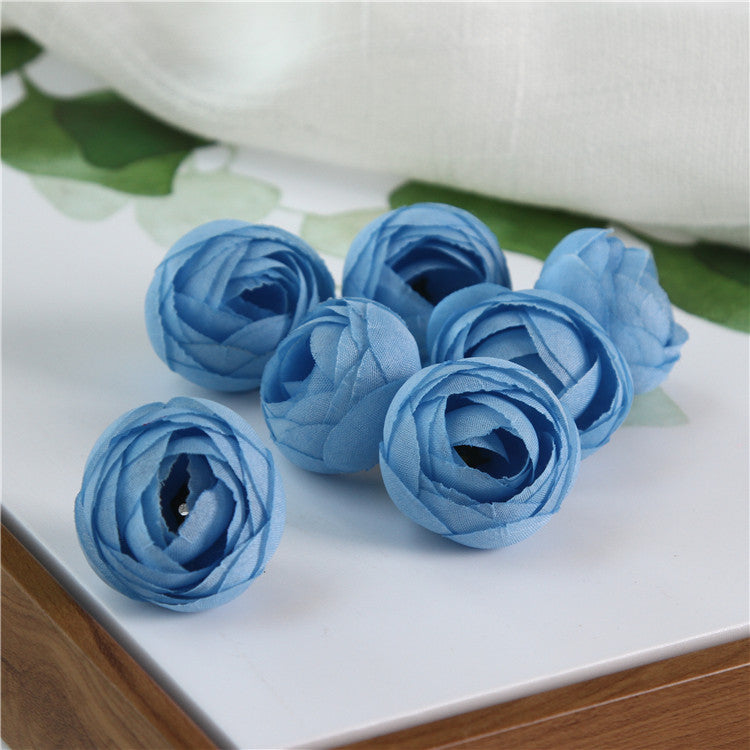 Silk Peony Small Flower Heads 100 Bulk Craft Flowers 13 Colors Artificial Floral Supplies