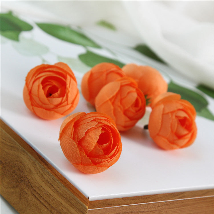 Silk Peony Small Flower Heads 100 Bulk Craft Flowers 13 Colors Artificial Floral Supplies