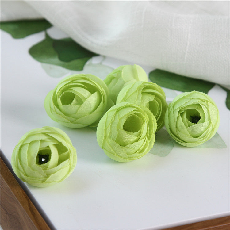 Silk Peony Small Flower Heads 100 Bulk Craft Flowers 13 Colors Artificial Floral Supplies