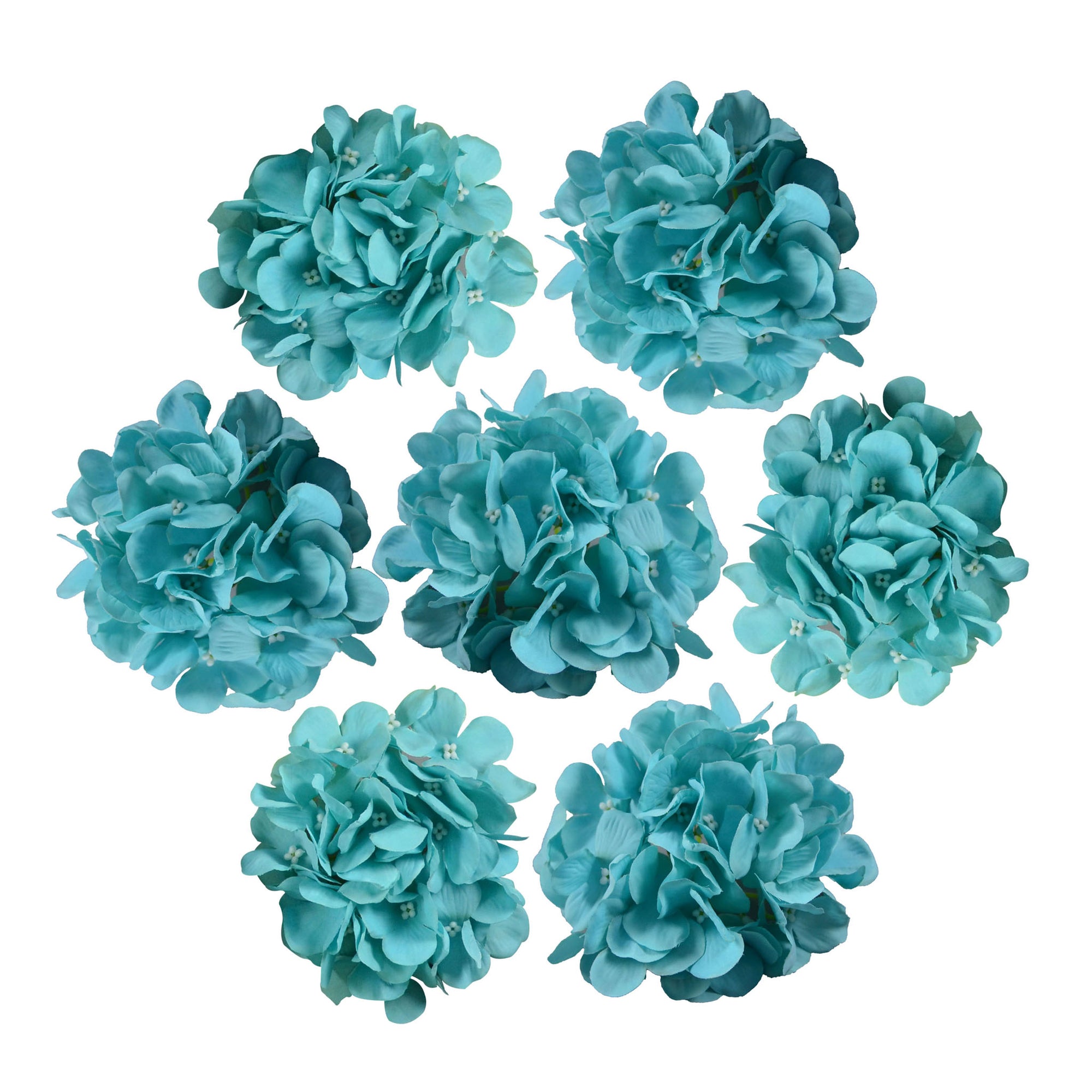 Silk Hydrangea Flower Heads 6"