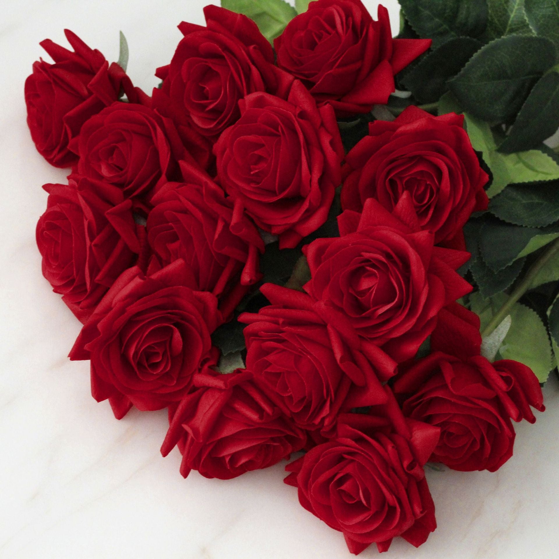 Real Touch Flowers Realistic Roses 20pcs - VANRINA