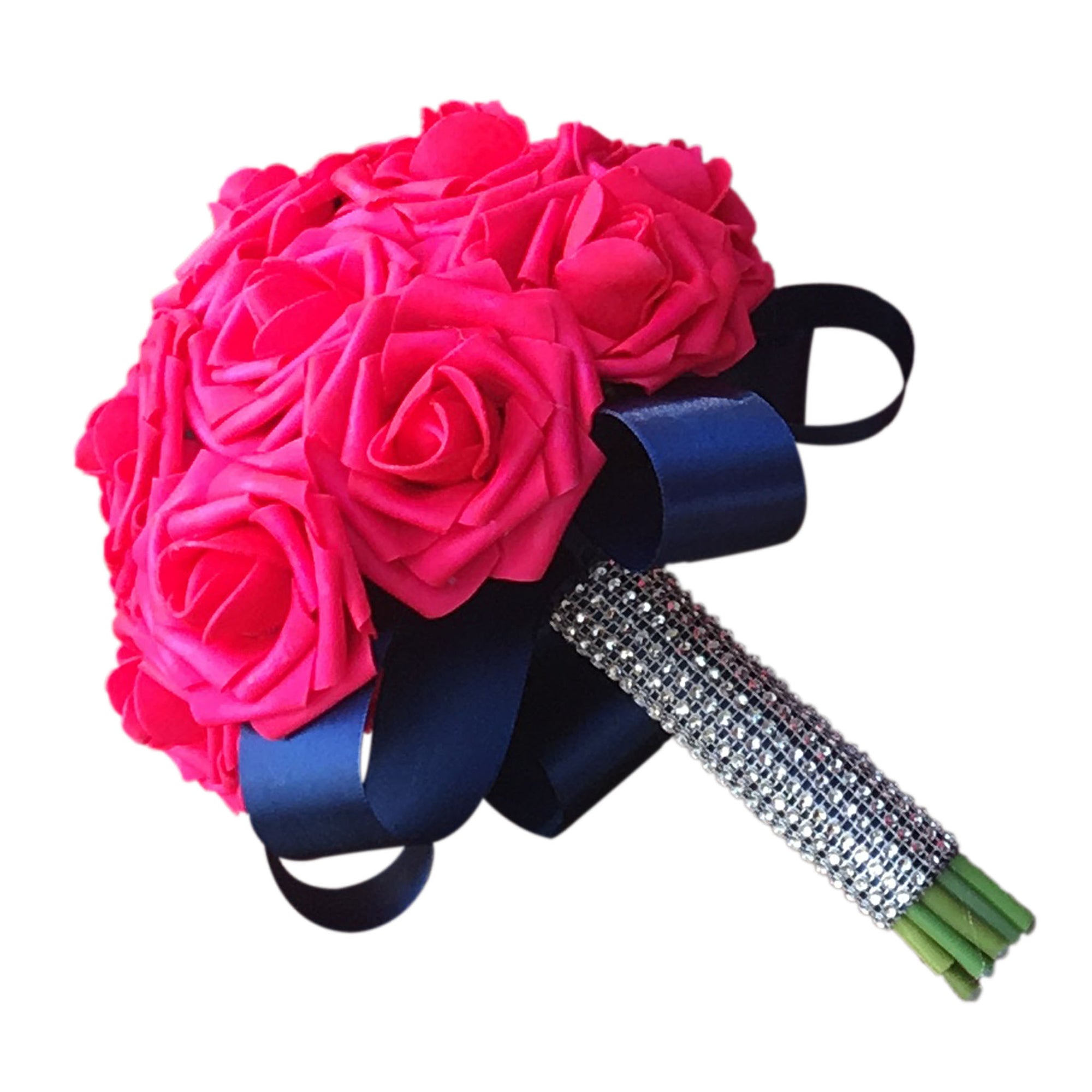 Bridal Hot Pink Bouquets Sets Corsages and Boutonnieres