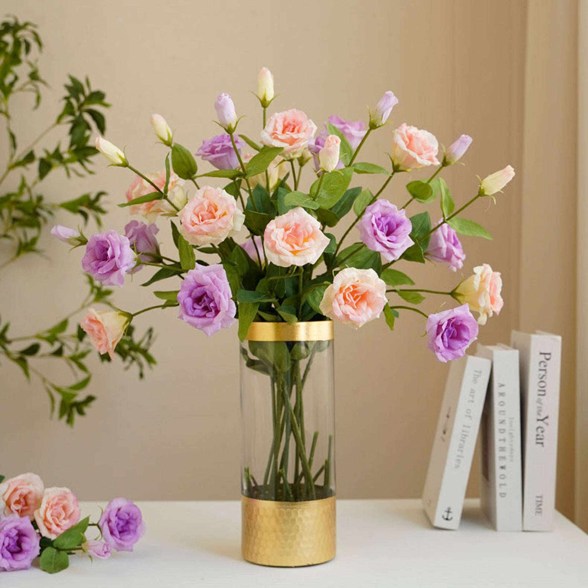 Real Touch Lisianthus Artificial Flowers 28"