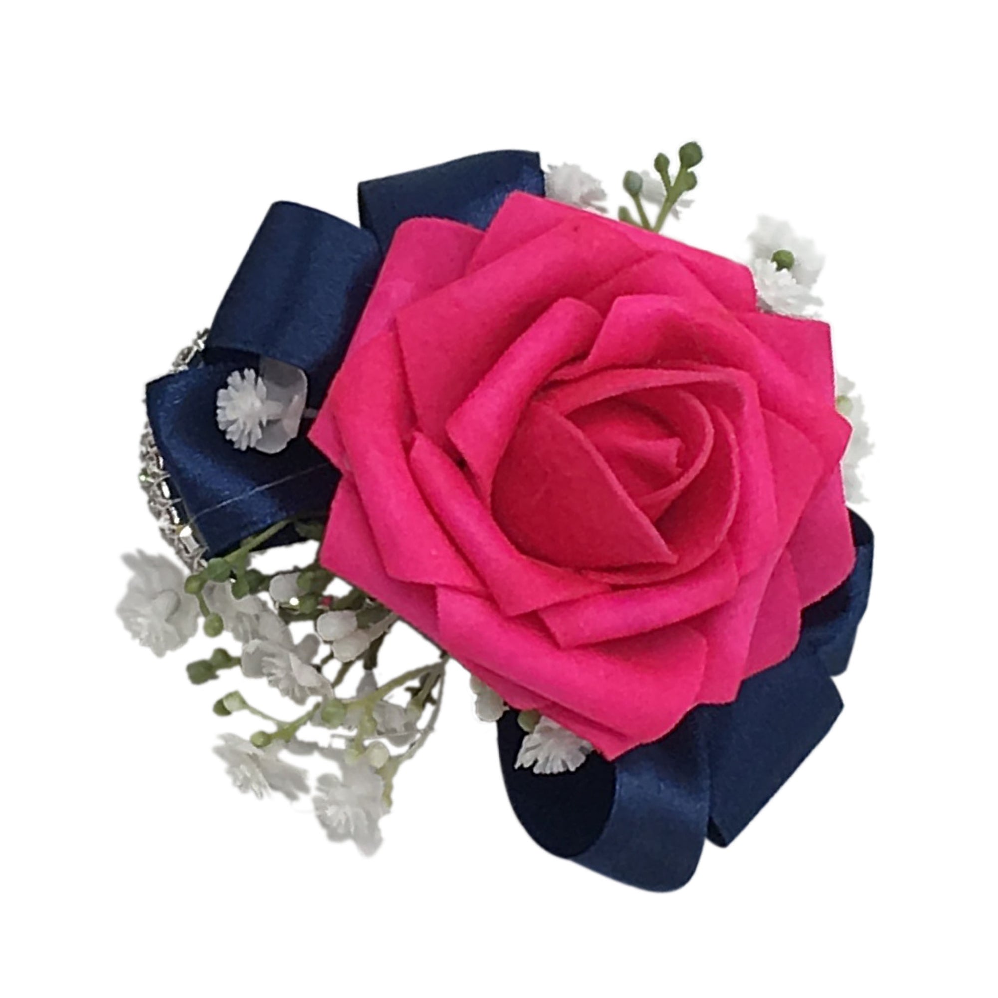 Bridal Hot Pink Bouquets Sets Corsages and Boutonnieres