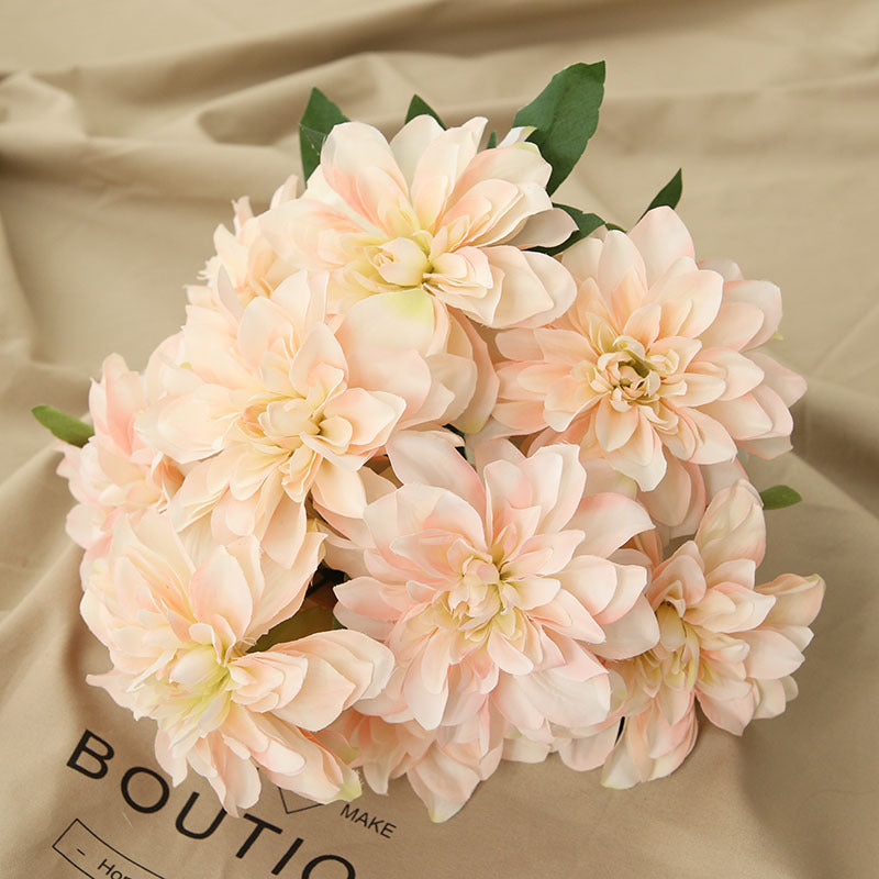 Artificial Dahlia Flowers Home Wedding Floral Arrangement