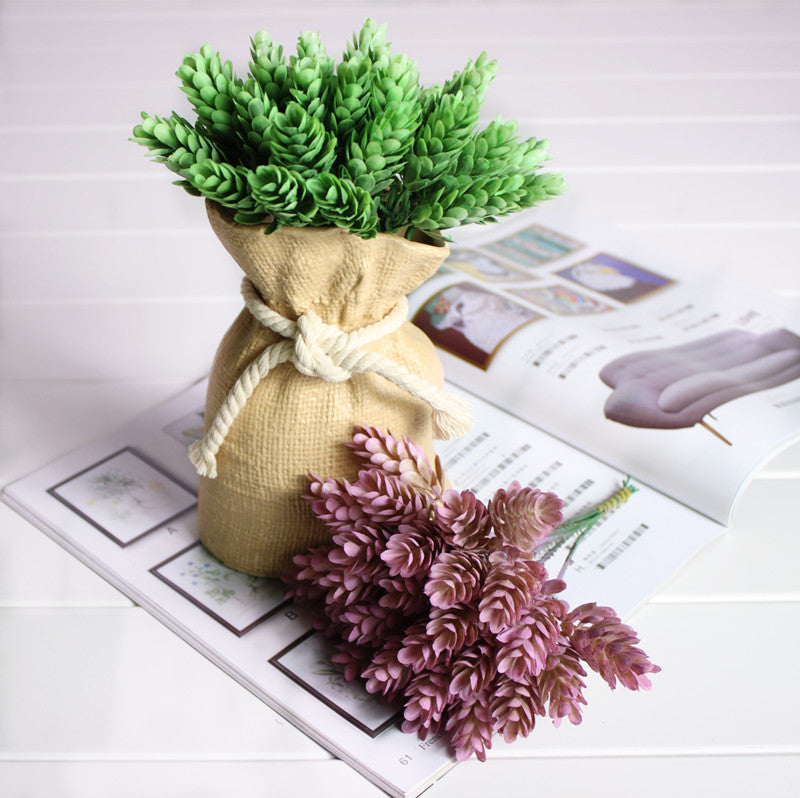 Plastic Pineapple Bouquet Artificial Plants for Home Wedding Table Decor DIY