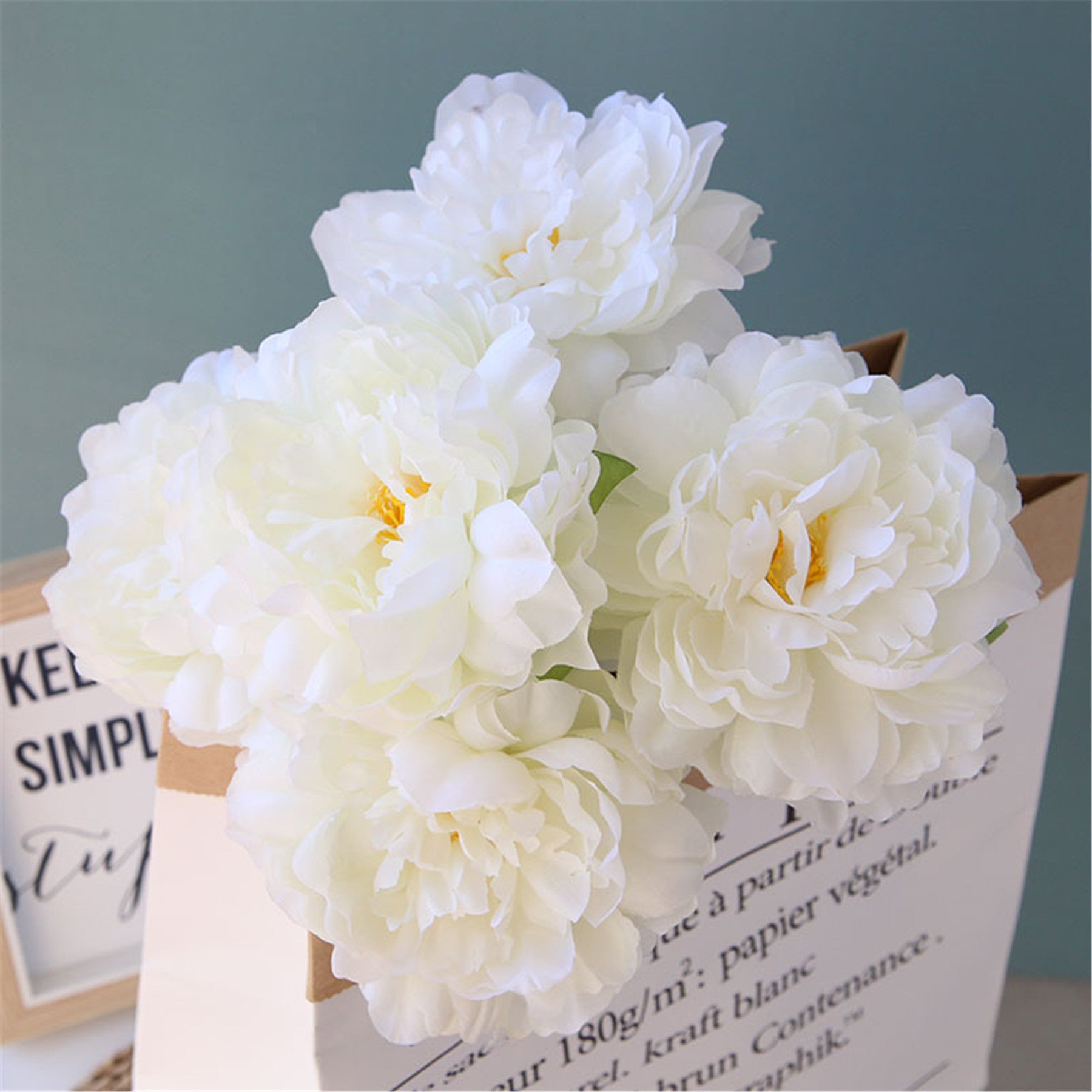 Fake Peony Flowers Artificial Wedding Floral Arrangement