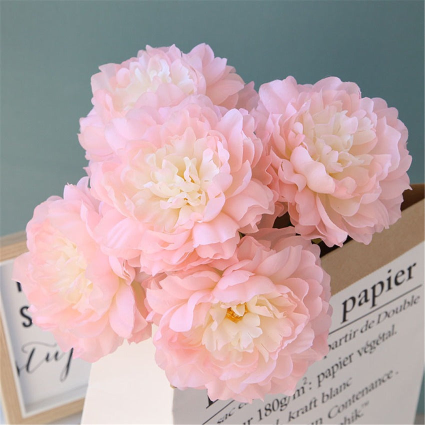 Fake Peony Flowers Artificial Wedding Floral Arrangement