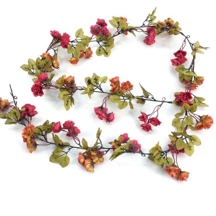 Flower Vines with Leaves for Home Border Decor Wedding Arch Arrangement