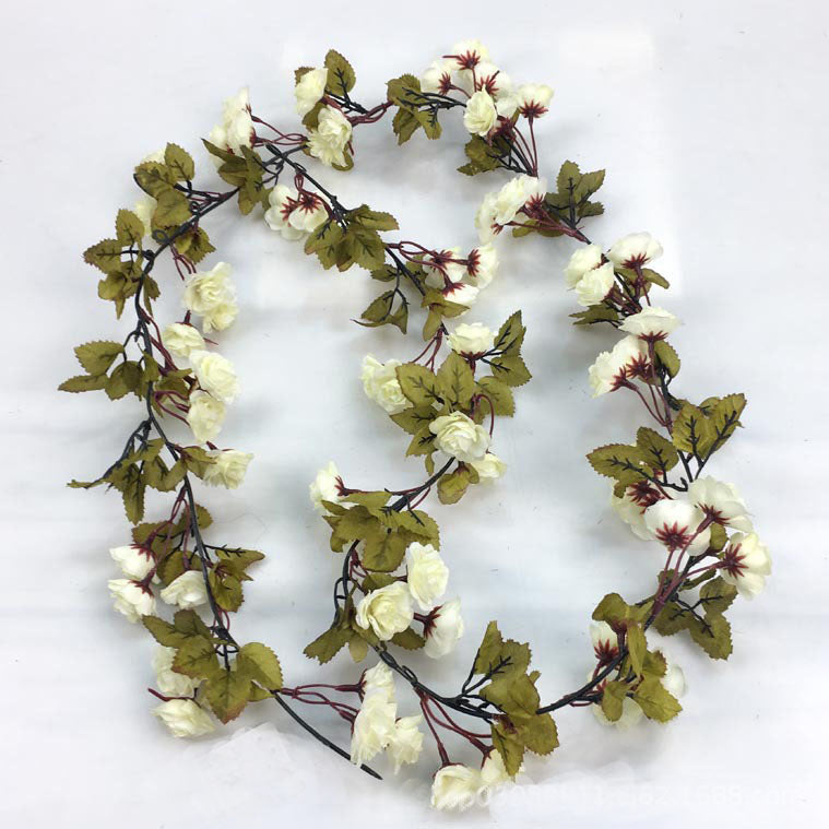 Flower Vines with Leaves for Home Border Decor Wedding Arch Arrangement