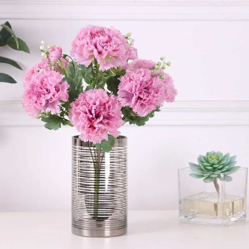 Artificial Silk Carnation Bunch for Mothers Gift