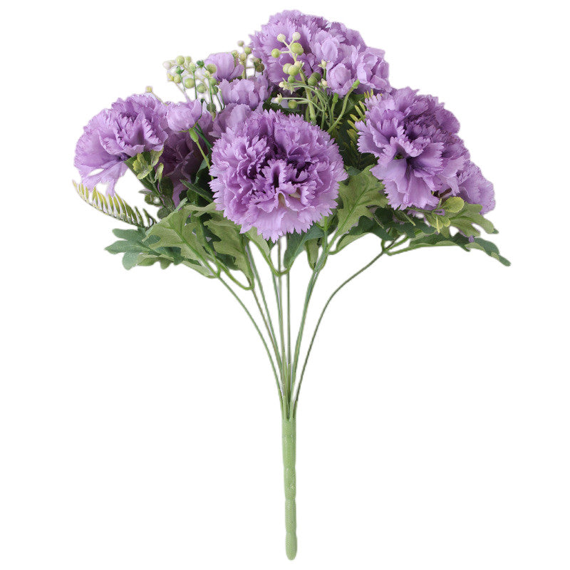 Artificial Silk Carnation Bunch for Mothers Gift