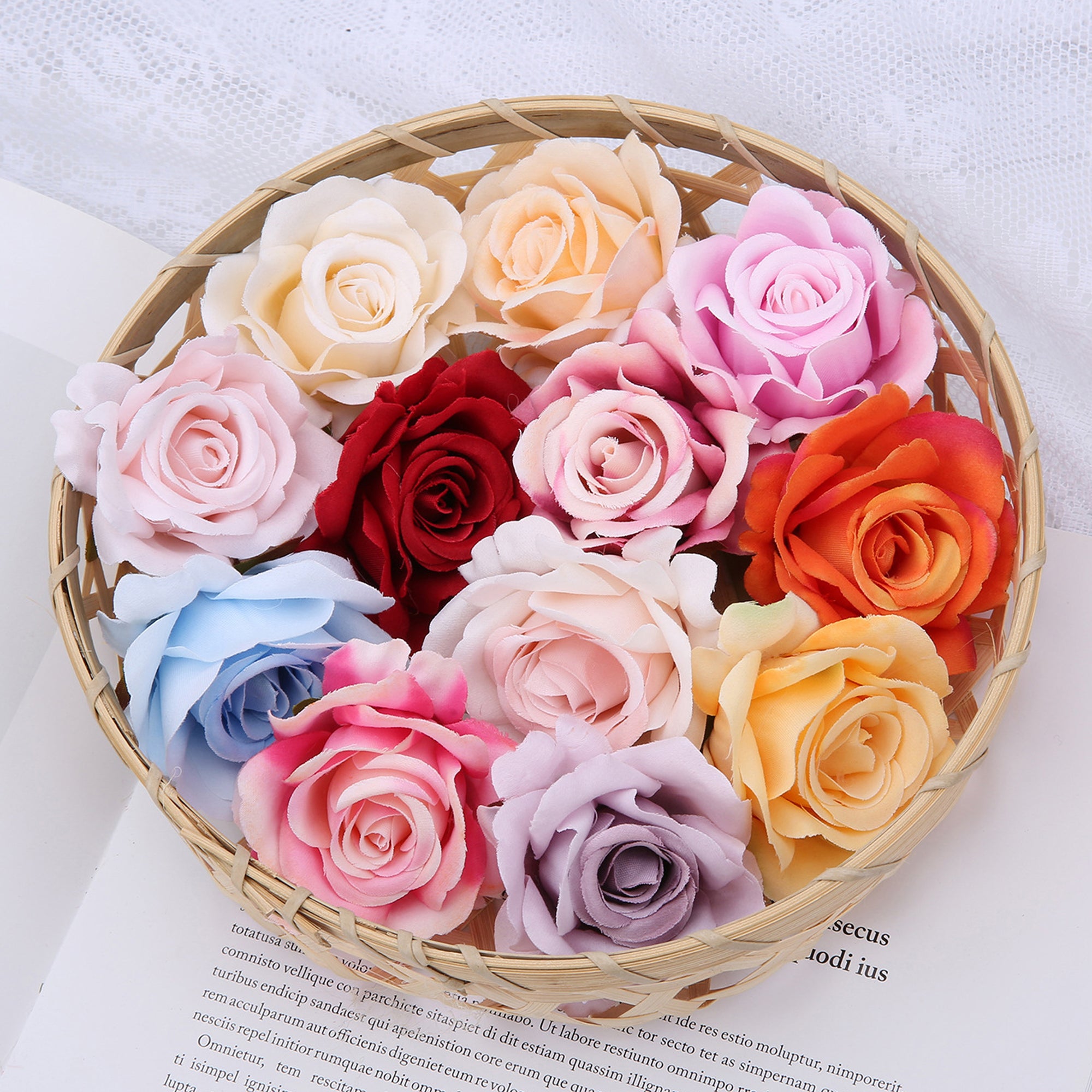 Artificial Small Roses Bulk Silk Flowers