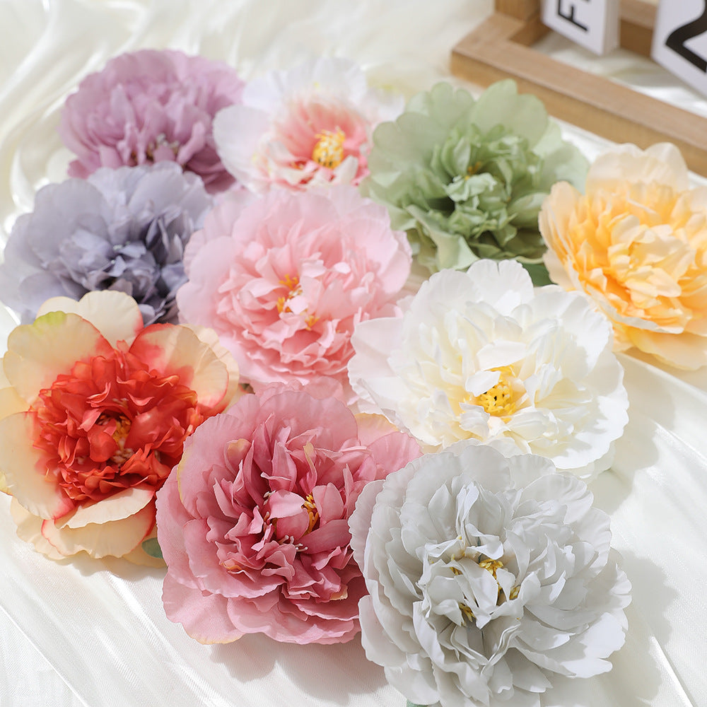 Wholesale Peony Flowers Silk Flower Heads